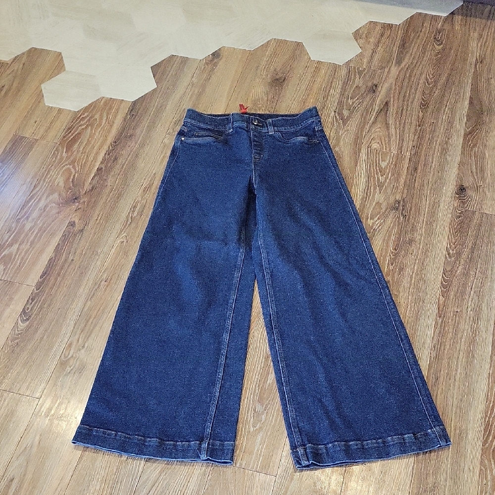 Spanx Wide Leg Blue Jeans